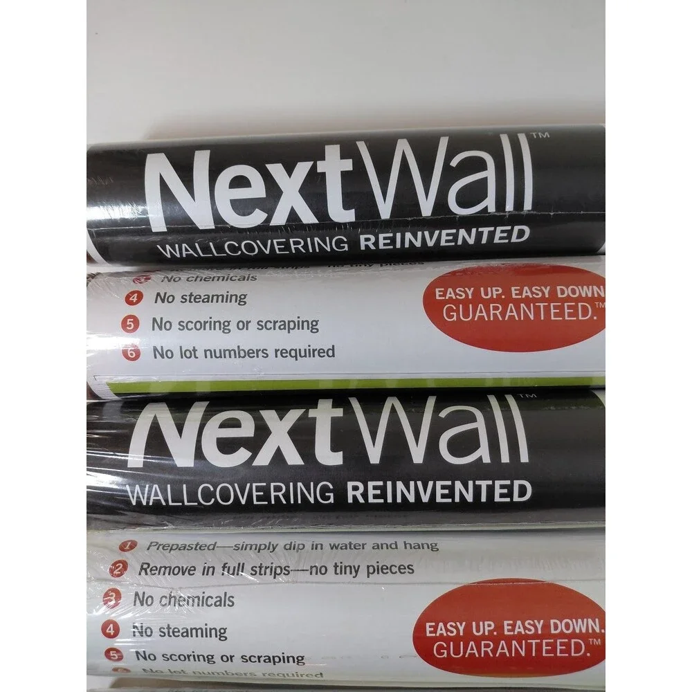 NextWall EasyOff Seamless Pre-pasted Wallpaper Roll Brown Gold Crackle ARC10305